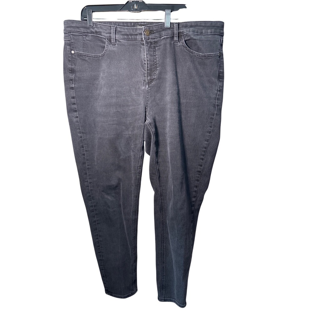 Talbots Womens 18W Gray Flawless Five Pocket Jeggings Jeans